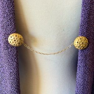 VINTAGE Sweater Clips with Star set Rhinestones